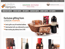 Tablet Screenshot of londonhampers.com